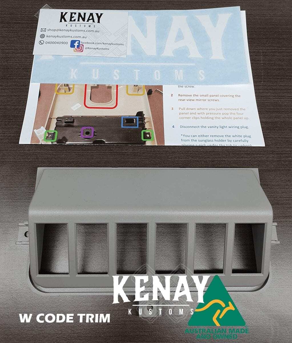 Nissan Patrol Gu Y61 Sunglass Holder Switch Panel Colour Code W Kenay Kustoms