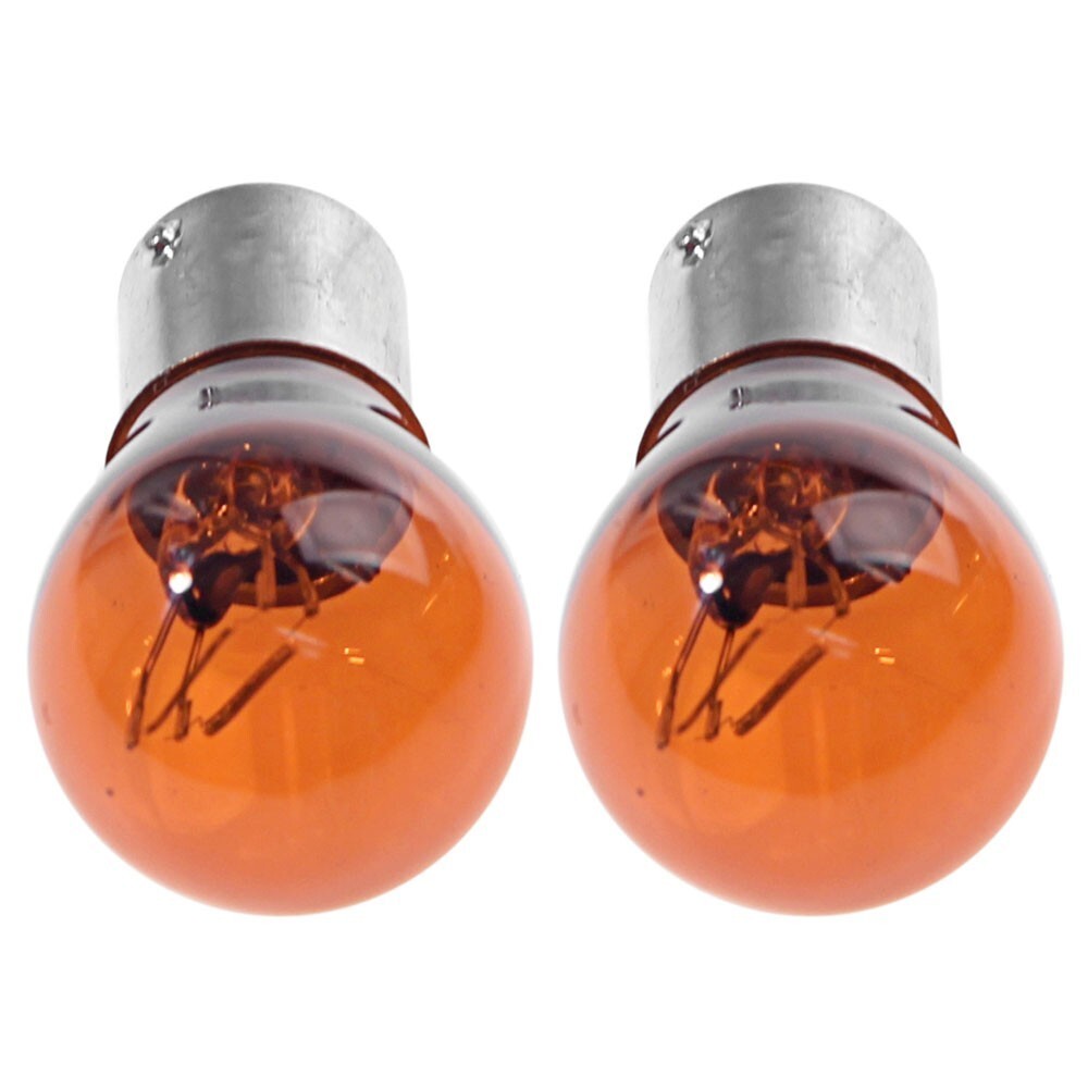 1967 - 1973 Mustang Parking Light Bulbs Amber Ba15d 21 5w - Pair