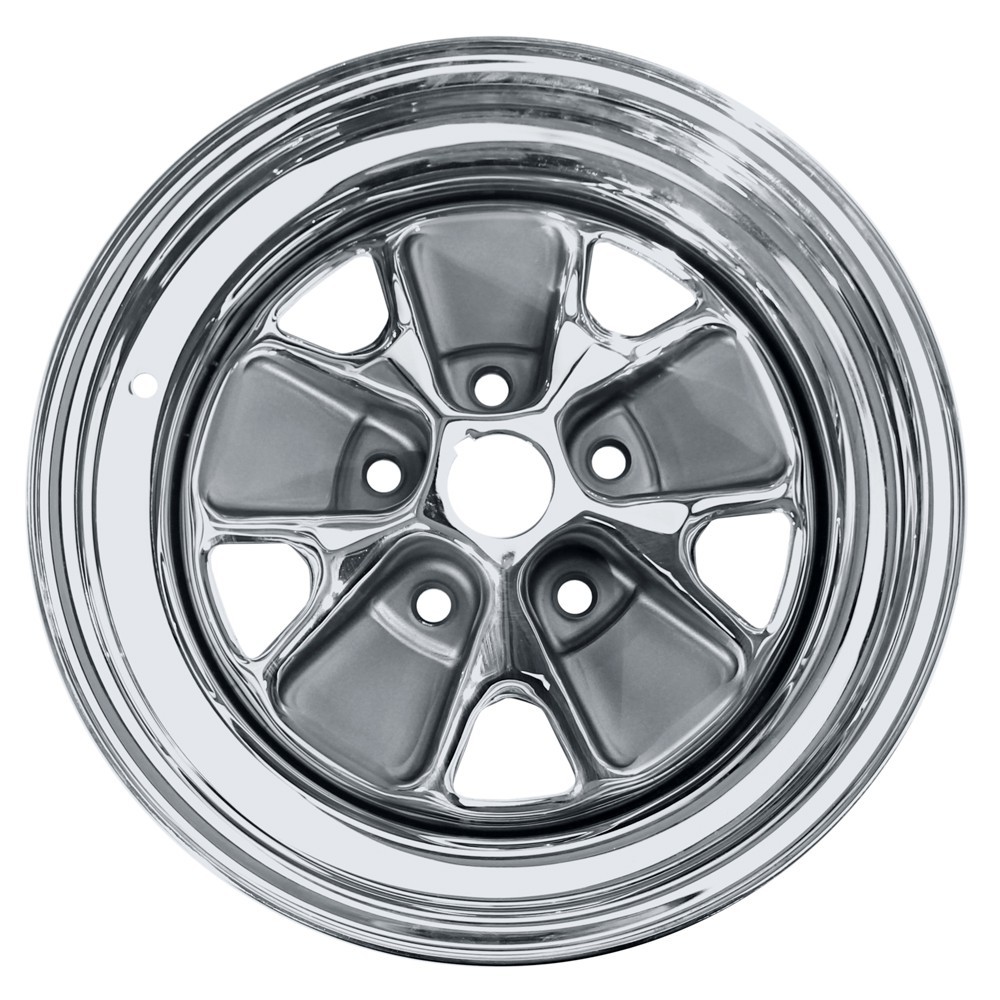 Scott Drake C5ZZ-1007-CR 1964 - 1967 Mustang Styled Steel Wheel (15x7 ...