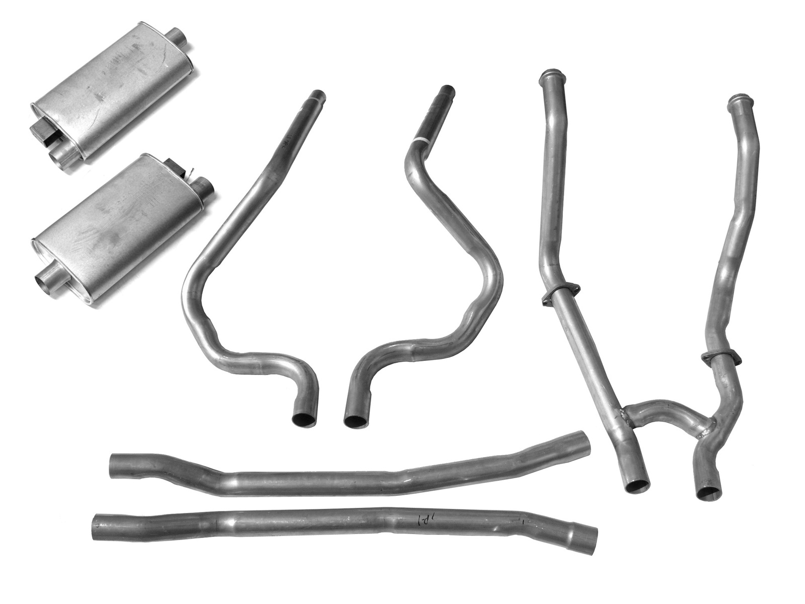 1964 - 1968 Mustang Dual Exhaust Kit (Complete System, Standard ...