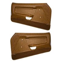 1971-73 Mustang Deluxe Door Panel - Ginger/Brown Carpet