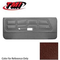 1971-73 Mustang Standard Door Panels - Dark Red