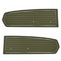 1968 Mustang Standard Sierra Grain Door Panels - Ivy Gold