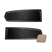 1968 Mustang Standard Sierra Grain Door Panels - Light parchment