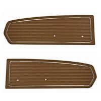 1968 Mustang Standard Sierra Grain Door Panels - Saddle