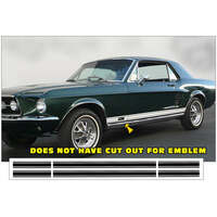 1967 Mustang Lower GT Stripe - Black