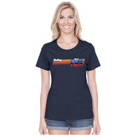 Ladies LS Fest Camaro Stripe Retro T-Shirt - 2XL