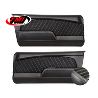 1967-68 Mustang Sport R Molded Door Panels (1 Pair) Premium Vinyl, Blue Stitching