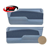 1967-68 Mustang Sport OE Molded Door Panels (1 Pair) Parchment