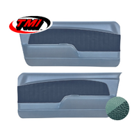 1967-68 Mustang Sport OE Molded Door Panels (1 Pair) Turquoise/Turquoise Kiwi Grain