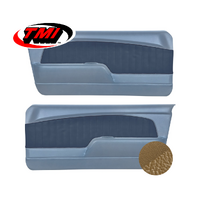 1967-68 Mustang Sport OE Molded Door Panels (1 Pair) Nugget Gold/Nugget Gold Kiwi Grain