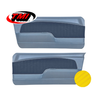 1967-68 Mustang Sport OE Molded Door Panels (1 Pair) Yellow Carbon Fibre