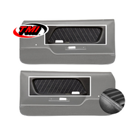 1969-70 Mach1/Deluxe Door Panel Sport-R Inserts (1 Pair) Grey  Stitching