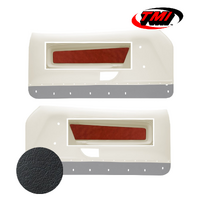 1971-73 Mach1/Deluxe Sport Door Panel Sport Inserts (1 Pair) Black Vinyl