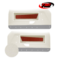 1971-73 Mach1/Deluxe Sport Door Panel Sport Inserts (1 Pair) White Vinyl