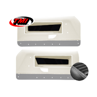 1971-73 Mach1/Deluxe Sport-R Door Panel Inserts (1 Pair) Grey Stitching