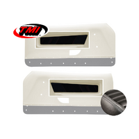 1971-73 Mach1/Deluxe Sport-R Door Panel Inserts (1 Pair) White Stitching