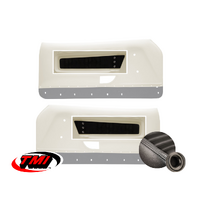 1971-73 Mach1/Deluxe Door Panel Sport-XR Inserts (1 Pair) Black/Black Grommets