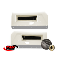 1971-73 Mach1/Deluxe Door Panel Sport-XR Inserts (1 Pair) Black/Brass Grommets