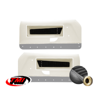 1971-73 Mach1/Deluxe Door Panel Sport-XR Inserts (1 Pair) Grey/Brass Grommets