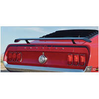 1969 Mustang Mach 1 Trunk Lid & Extension Stripe Kit - Black Reflective