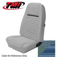 1970 Mustang Mach 1/Shelby Coupe Upholstery Set (Rear Only) Light Blue w/ Light Blue Stripe