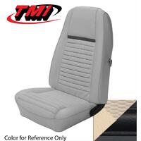 1970 Mustang Mach 1/Shelby Coupe Upholstery Set (Rear Only) White w/ Black Stripe