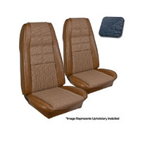 1970 Mustang Deluxe/Grande Upholstery Set w/ Bucket Seats (Front Only) Medium Blue