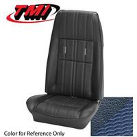 1971-73 Mustang Deluxe Upholstery Set (Front Only) Medium Blue