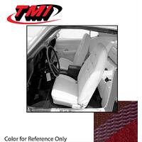 1970 Mustang Coupe Deluxe Upholstery Set (Rear Only) Dark Red