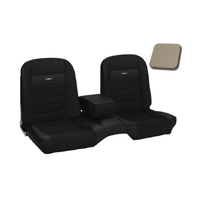 1964.5-66 Mustang Coupe Deluxe Pony Upholstery Set (Rear Only) White