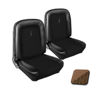 1967 Mustang Coupe Shelby/Deluxe Upholstery Set (Rear Only) Saddle