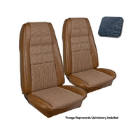 1970 Mustang Coupe Deluxe/Grand Upholstery Set w/ Bucket Seats (Full Set) Medium Blue