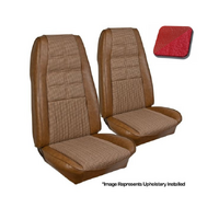 1970 Mustang Coupe Deluxe/Grand Upholstery Set w/ Bucket Seats (Full Set) Vermillion