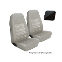 1970 Mustang Standard Upholstery Set w/ Bucket Seats (Front Only) Black