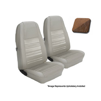 1970 Mustang Standard Upholstery Set w/ Bucket Seats (Front Only) Medium Ginger