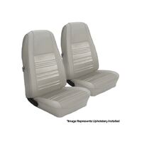 1970 Mustang Standard Upholstery Set w/ Bucket Seats (Front Only) White