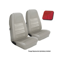 1970 Mustang Standard Upholstery Set w/ Bucket Seats (Front Only) Vermillion