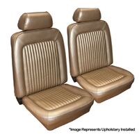 1969 Mustang Standard/Deluxe Upholstery Set w/ Bucket Seats (Front Only) Nugget Gold