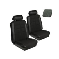 1969 Mustang Standard/Deluxe Upholstery Set w/ Bucket Seats (Front Only) Dark Ivy Gold