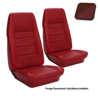 1972-73 Mustang Coupe Standard Upholstery Set (Rear Only) Dark Red