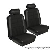 1969 Mustang Coupe Standard Upholstery Set w/ Bucket Seats (Full Set) Black