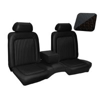 1969 Mustang Standard/Deluxe Upholstery Set w/ Bench Seat (Front Only) Black