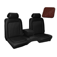 1969 Mustang Standard/Deluxe Upholstery Set w/ Bench Seat (Front Only) Dark Red