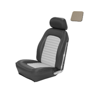 1964.5-66 Mustang Standard Sports Seat Upholstery Set w/ Bucket Seats (Front Only) White