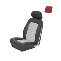 1964.5-66 Mustang Standard Sports Seat Upholstery Set w/ Bucket Seats (Front Only) Red