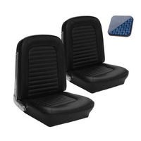 1966 Mustang Standard Sport Seat Upholstery Set w/ Bucket Seats (Front Only) Blue