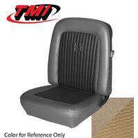 1968 Mustang Deluxe Sport Seat Upholstery Set w/ Low-Back Bucket Seats (Front Only) Parchment