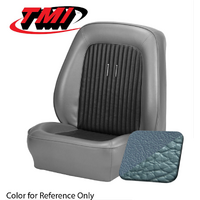 1969 Mustang Standard Sport Seat Upholstery Set w/ Low-Back Bucket Seats (Front Only) Light Blue