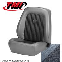 1969 Mustang Standard Sport Seat Upholstery Set w/ Low-Back Bucket Seats (Front Only) Dark Blue